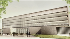 Nuevo edificio de la Audiencia Provincial y Juzgados de Huesca, concurso, 1er premio
