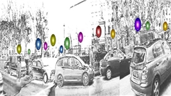 Puesto de flores en tirso de molina –Madrid-